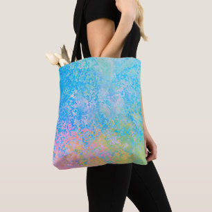 Farbenfrohe Neon Pastel Sky Alkohol Tinte Abstrakt