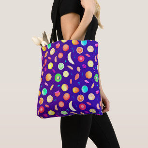 Farbenfrohe Neon Tropical Frucht Muster