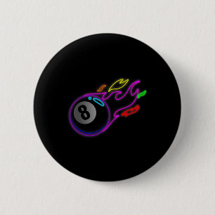 Farbenfrohe Neonlichter Acht-Ball Billard Pool Mm Button