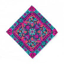 Farbenfrohe Neonmexikanisches Muster