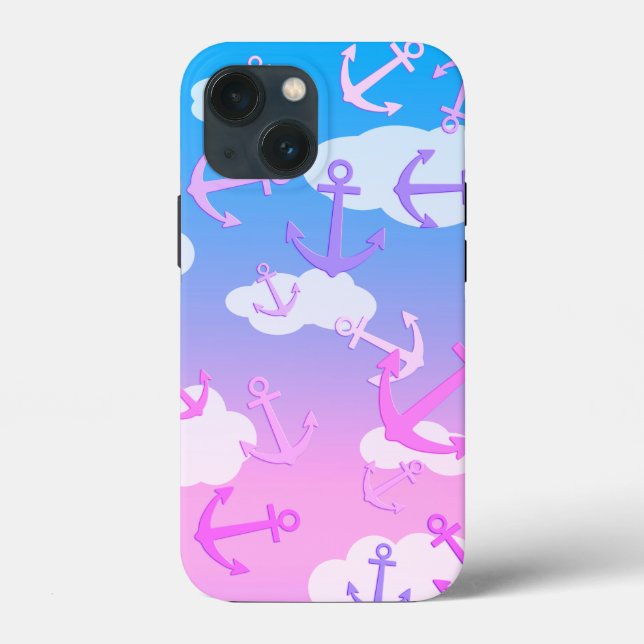 Farbenfrohe Niedliche Ankerpfeife Pastel Case-Mate iPhone Hülle (Rückseite)