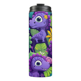 Farbenfrohe Niedliche Baby Dinosaurier Tumbler Thermosbecher