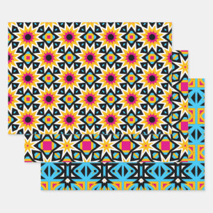 Farbenfrohe Niedliche Designermöbel Geschenkpapier Set