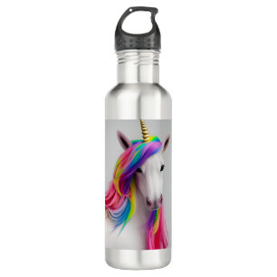 Farbenfrohe Niedliche Einhorn Girl Rainbow Hair St Edelstahlflasche