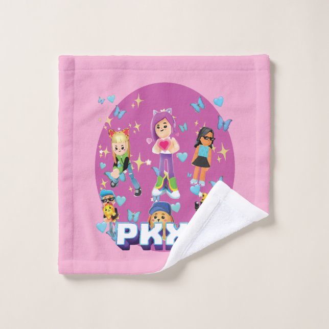 Farbenfrohe Niedliche Gamer Sticker für Kinder,pKX Badhandtuch Set (Waschlappen)