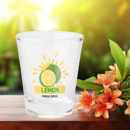 Farbenfrohe Niedliche Lemon Fresh Drink Shot Brill Schnapsglas