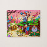 Farbenfrohe Niedliche Magie Zauberkunst Puzzle<br><div class="desc">Dieses farbenfrohe Design verfügt über einen Zauberer,  König und Elfen mit einer Schatztruhe. #modern #fantasy #assistents #elves #king #bird #treasure #Cartoon #illuzzle #jigsaw #jigsaw #jigsawpuzzle #girl #girl #magic #gifts #giftsforgirls #colorful #games</div>