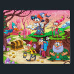 Farbenfrohe Niedliche Magie Zauberkunst Puzzle<br><div class="desc">Dieses farbenfrohe Design verfügt über einen Zauberer,  König und Elfen mit einer Schatztruhe. #modern #fantasy #assistents #elves #king #bird #treasure #Cartoon #illuzzle #jigsaw #jigsaw #jigsawpuzzle #girl #girl #magic #gifts #giftsforgirls #colorful #games</div>