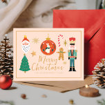 Farbenfrohe Niedliche Weihnachts-Kochkarte Feiertagspostkarte<br><div class="desc">Minimal Pastel Weihnachten Weihnachten Weihnachten</div>