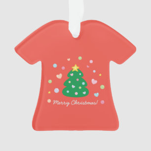 Farbenfrohe Niedliche Weihnachtsbaume Ornament