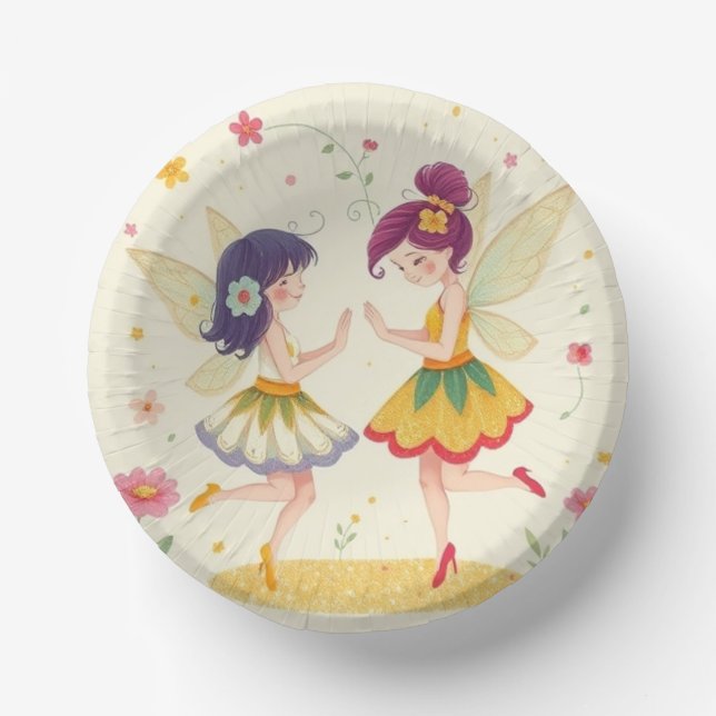 Farbenfrohe Öko-freundliche Papierschalen Pappteller (Vorderseite)