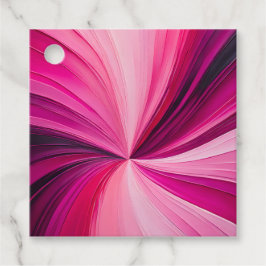 Farbenfrohe Ölgemälde Geschenkanhänger