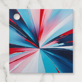 Farbenfrohe Ölgemälde Geschenkanhänger