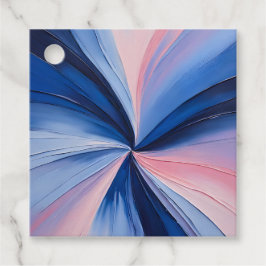 Farbenfrohe Ölgemälde Geschenkanhänger