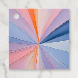 Farbenfrohe Ölgemälde Geschenkanhänger