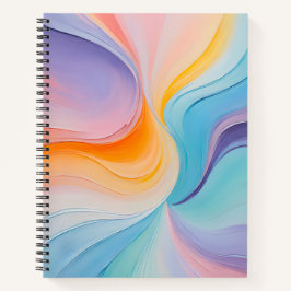 Farbenfrohe Ölpaint Art Spirituosen Notebook Notizbuch