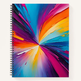 Farbenfrohe Ölpaint Art Spirituosen Notebook Notizbuch