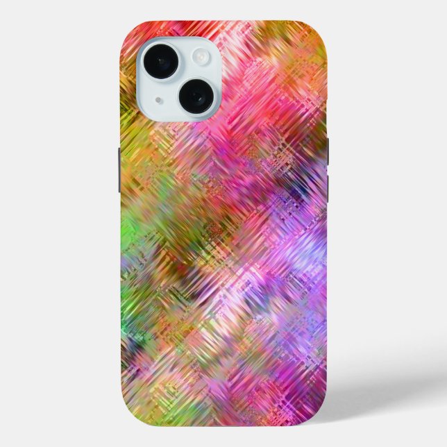 Farbenfrohe Opal Glassy Textur Case-Mate iPhone Hülle (Rückseite)
