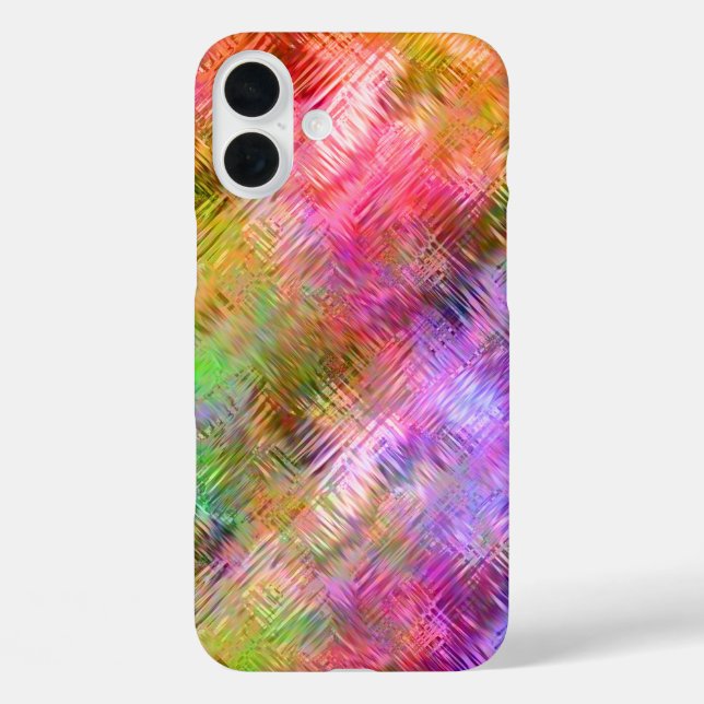 Farbenfrohe Opal Glassy Textur Case-Mate iPhone Hülle (Rückseite)