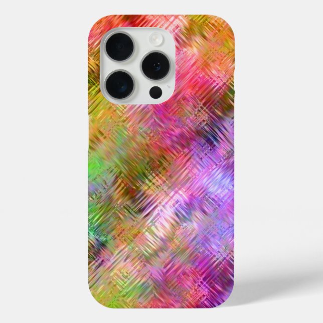 Farbenfrohe Opal Glassy Textur Case-Mate iPhone Hülle (Rückseite)