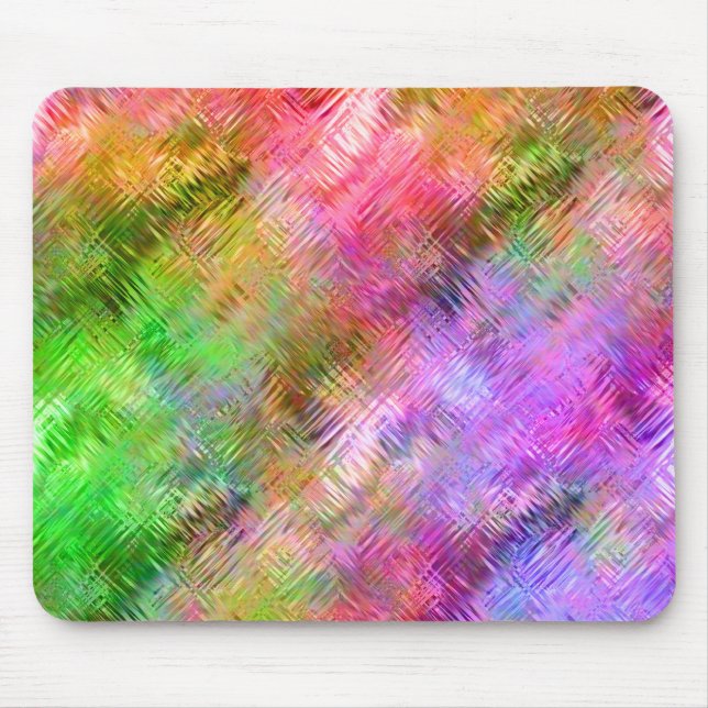 Farbenfrohe Opal Glassy Textur Mousepad (Vorne)