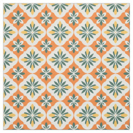 Farbenfrohe Orangefarbenes Muster Stoff