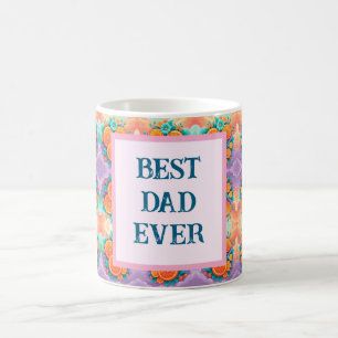 Farbenfrohe Orangen mit bester Vater je Kaffeetasse