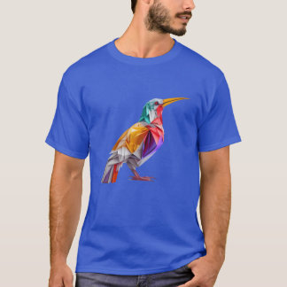 Farbenfrohe Origami Bird Ein handgefertigtes Vergn T-Shirt