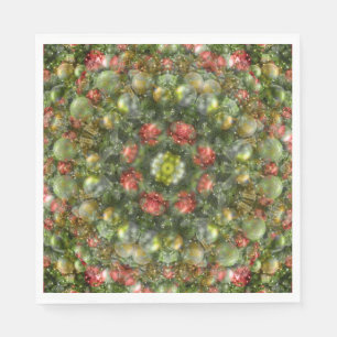 Farbenfrohe Ornamente Serviette