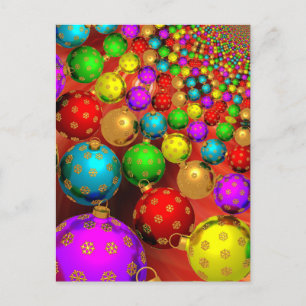 Farbenfrohe Ornamente Weihnachten