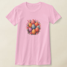 Farbenfrohe Ostereier Bouquet T - Shirt