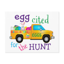 Farbenfrohe Ostereier Hunt Bunny Truck