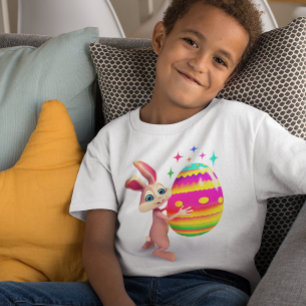Farbenfrohe Ostereier Niedlich Ostern Bunny Egg Hu T-Shirt