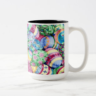 Farbenfrohe Ostereier Tasse
