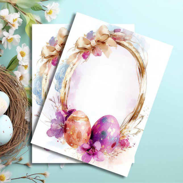 Farbenfrohe Ostereier und Blume Seidenpapier (Von Creator hochgeladen)