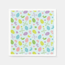 Farbenfrohe Osterfrühlingsmuster | Serviette