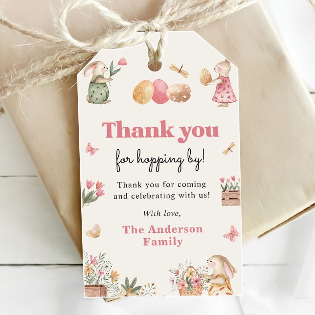 Farbenfrohe Ostern Bunny Easter Egg Party Geschenkanhänger (Von Creator hochgeladen)