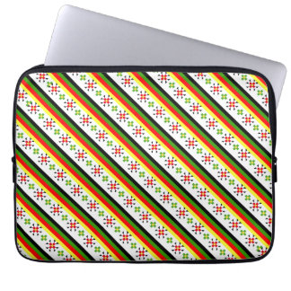 Farbenfrohe östliche Muster-Nummernschild Laptopschutzhülle