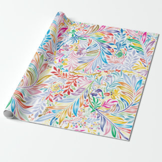 Farbenfrohe Otomi-Printwerbung, Blumenmuster und T Geschenkpapier