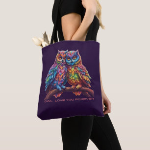 Farbenfrohe Owls-Love Birds-Valentinstag Geschenk-