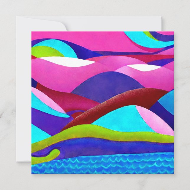 Farbenfrohe Ozeanberge (Vorderseite)