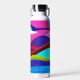 Farbenfrohe Ozeanberge Trinkflasche