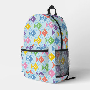 Farbenfrohe Ozeanfische Bedruckter Rucksack