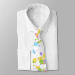 Farbenfrohe Paint Splash Necktie Krawatte