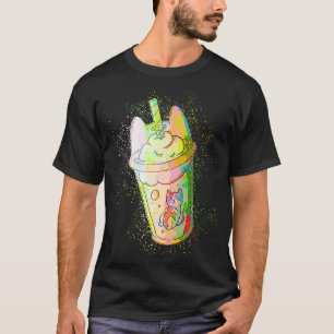 Farbenfrohe Paint Splash Niedlich Cat Kaffee Tasse T-Shirt