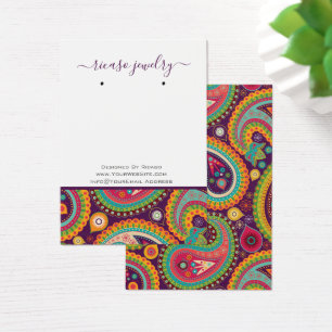 Farbenfrohe Paisley Modernes Muster mit Hintergrun