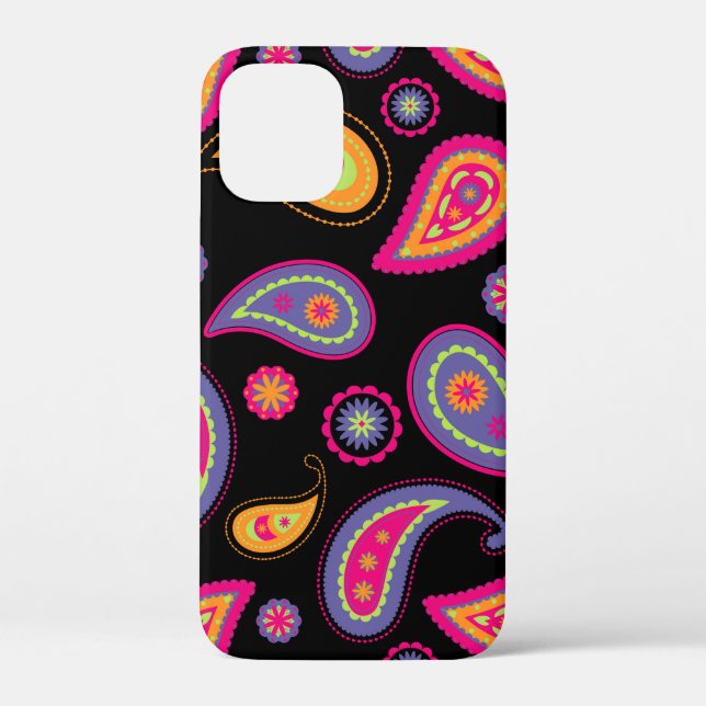 Farbenfrohe Paisley nahtloses Muster Case-Mate iPhone Hülle (Rückseite)