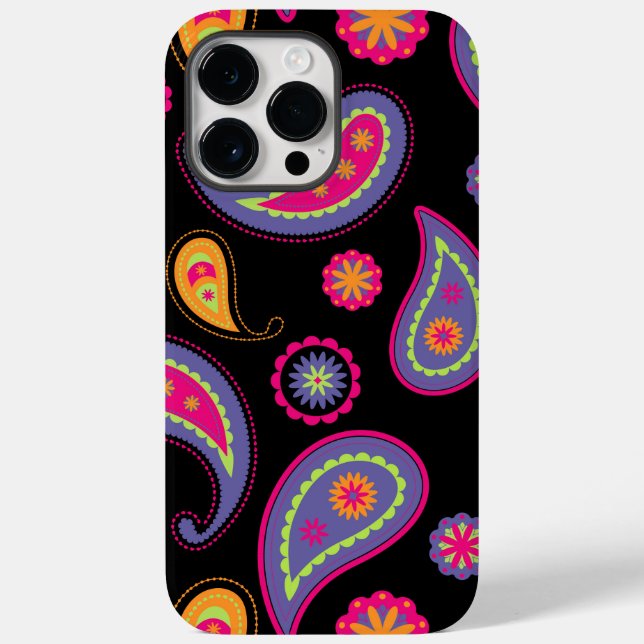 Farbenfrohe Paisley nahtloses Muster Case-Mate iPhone Hülle (Rückseite)