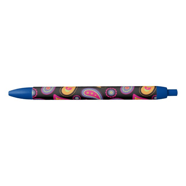 Farbenfrohe Paisley nahtloses Muster Kugelschreiber (Vorderseite)
