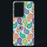 Farbenfrohe Paisley Pattern Samsung Galaxy Hülle<br><div class="desc">Farbenvolles Retro-Pisley nahtloses Muster.</div>